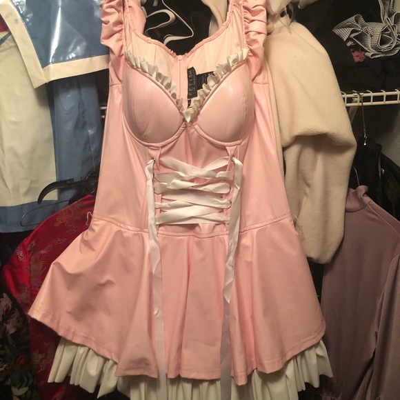 Lip Service Dresses & Skirts - Lip Service Vice pink maid costume L